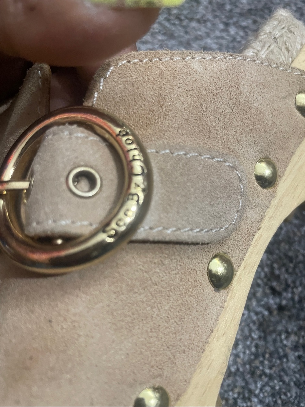 SEE BY CHLOÉ Suede Buckle Clog new needs little cleaning see photos - Picture 9 of 11